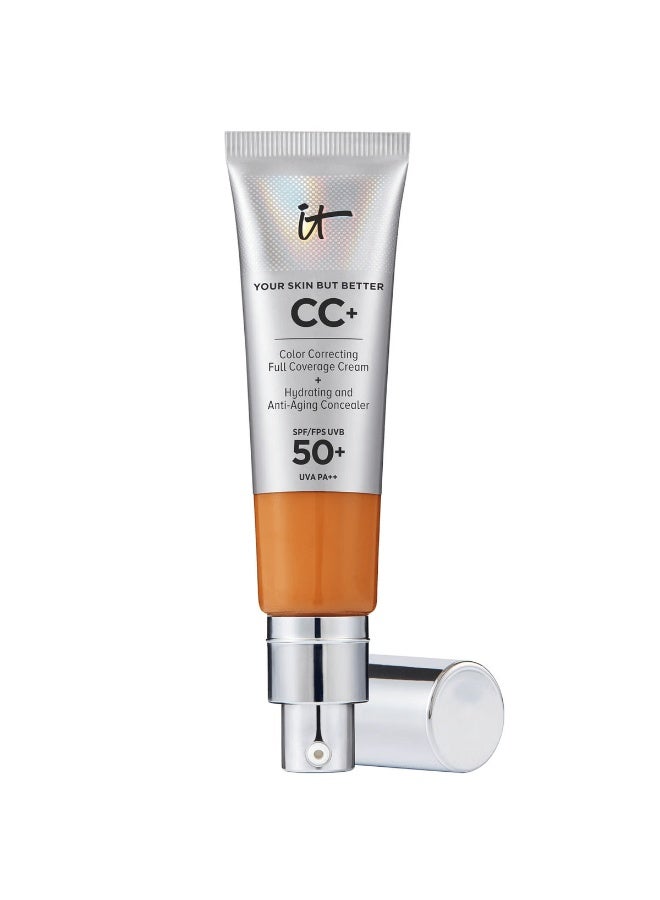 كريم CC+ ميني لتحسين بشرتك مع واقي شمس SPF 50 - غني، 12 مل